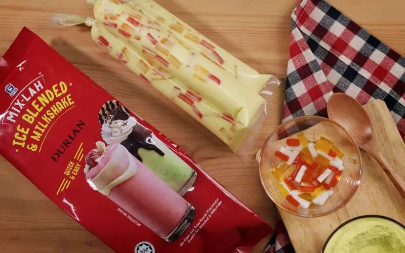 Resepi Aiskrim Malaysia Durian Rainbow
