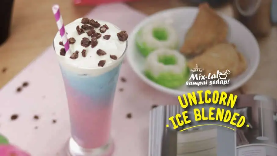 Resepi Special Unicorn Ice Blended