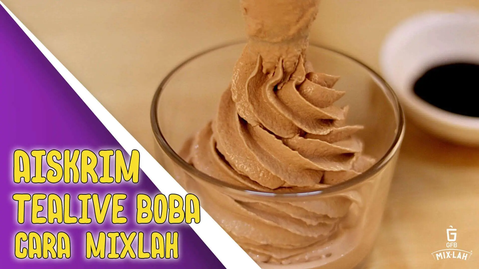 Cara Buat Aiskrim Tealive Boba Milk Tea cara MIX-LAH