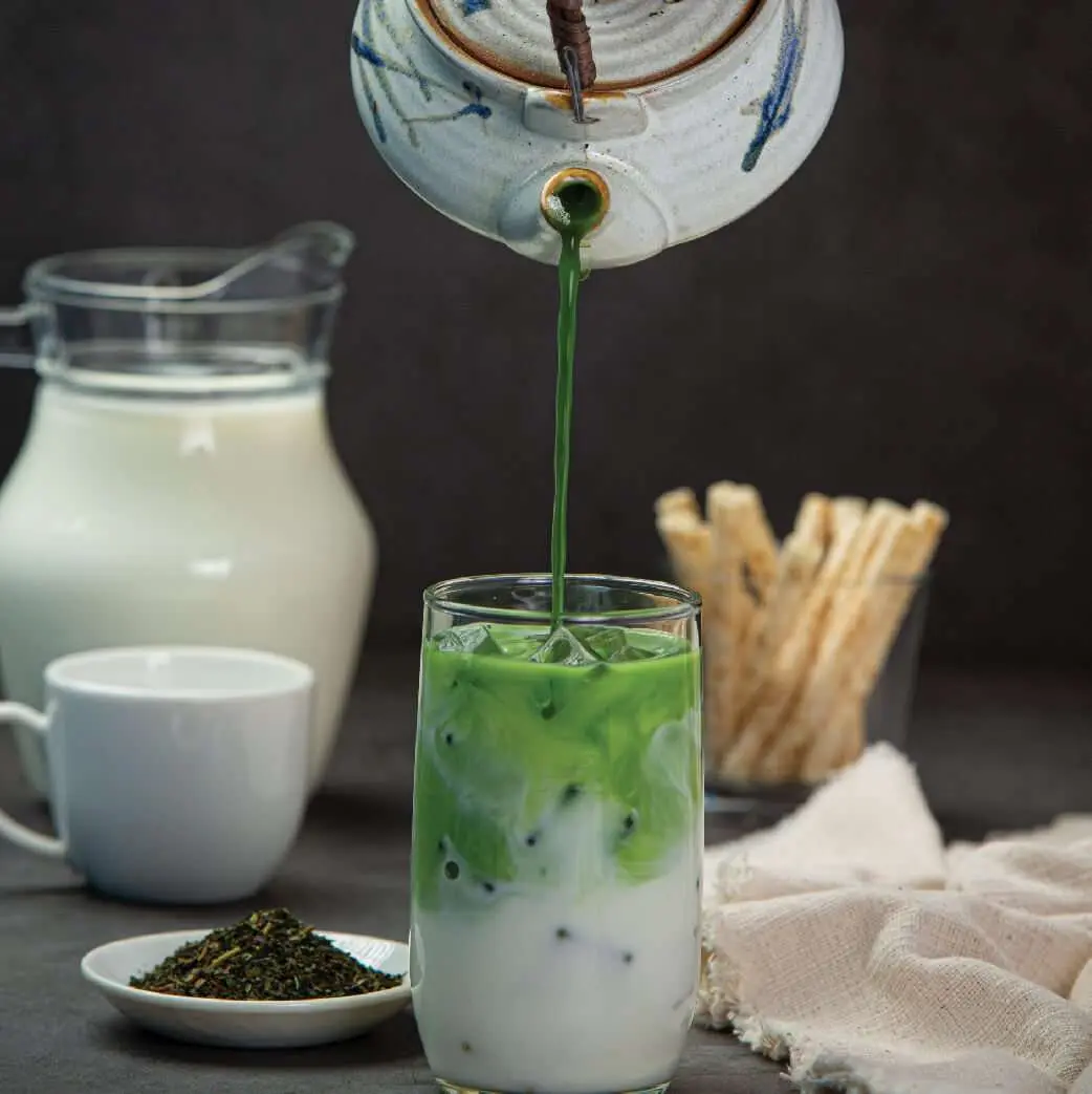 green tea latte content 2