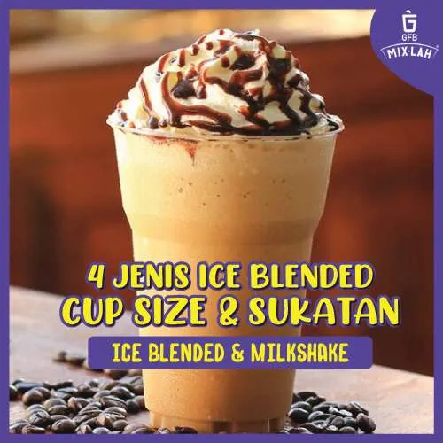 4 Jenis Ice Blended Cup Size dan Sukatan