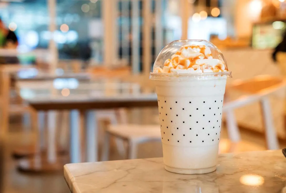 caramel milkshake table